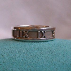 TIFFANY & CO. STERLING SILVER "ATLAS" COLLECTION RING